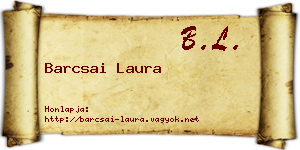 Barcsai Laura névjegykártya